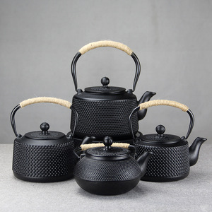 日本生铁茶壶烧水壶泡茶壶家用围炉煮茶铸铁壶大容量茶具套装礼品