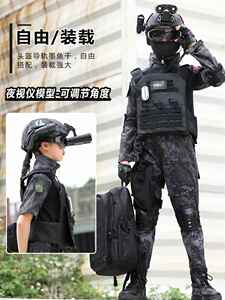 男女童特种兵衣服作战装备夏令营营蛙服透气耐磨儿童迷彩服套装