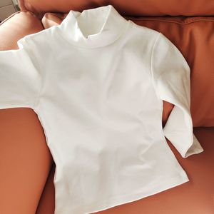 童泰儿童新款纯色通用原白色男女宝宝秋冬季打底衫修身保暖上衣内