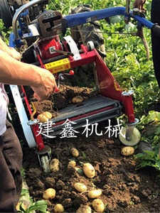 新挖洋芋机器图片家用小型土豆收获机红苕起挖机大型红薯地瓜收获