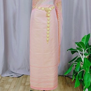 泰国缅甸女装傣族裙旅游日常穿裹裙包臀夏装半身长裙纱笼本地款料
