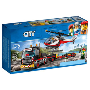 非乐高60183城市系列重型直升机运输车警察局拼装积木模型玩具