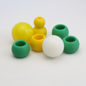 尼龙实心球带孔带螺纹塑料球PE彩色滚珠POM小圆球塑料密封球