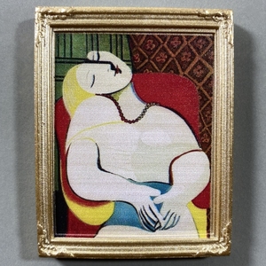毕加索世界名画《梦》树脂创意相框装饰工艺品磁力贴冰箱贴小礼品