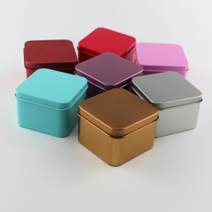 。正方形长马口铁盒子喜糖礼盒收纳礼品包装小糖果定制LOGO空盒批