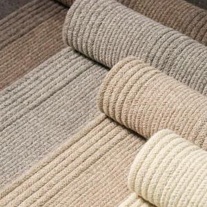 手工编织羊毛地毯客厅沙发茶几卧室方形北欧简约纯色地垫家用定制