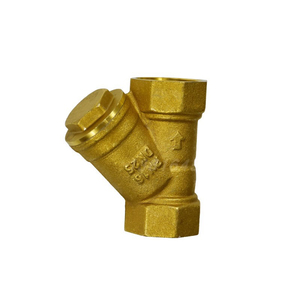 永德信黄铜双内丝y型过滤器水管水泵暖气片家用全铜净水过滤阀