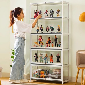 展示柜手办多层收纳柜家用亚克力透明展示架乐高模型玩具玻璃柜子