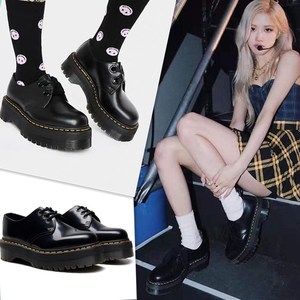 正品Dr Martens1461 厚底杨幂同款3孔松糕低增高帮马丁女鞋靴