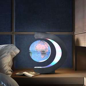 正品磁悬浮地球仪摆件大号发光自转黑科技蓝牙音响创意学生夜灯装