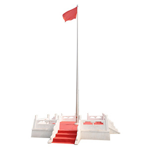 红运304不锈钢户外旗杆医院政企9米手动旗杆12米锥形不锈钢旗杆