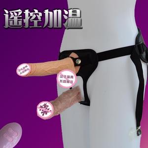 男女用性玩具穿戴式假阳具男性器具双插露JJ穿带阴茎皮裤遥控加温