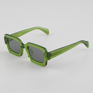 MOSCOT LEMTOSH太阳镜男款方形绿色眼镜宽边粗厚框偏光粉紫墨镜女