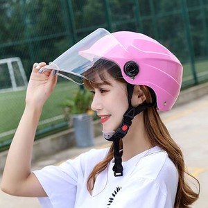 夏季电动车头盔男女四季通用防晒防紫外线轻便式电瓶车半盔安全帽