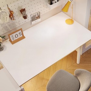 高级感白色桌垫写字台书桌电脑办公桌桌面保护垫防水防油皮革定制