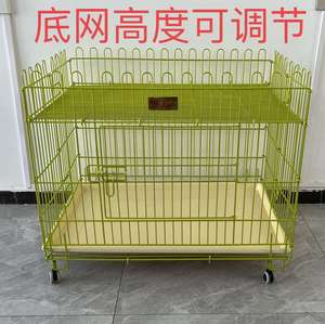 纳米漆镜绿色折叠跑床展示笼带轮子托盘卖狗围栏展笼跑笼