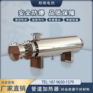 工业防爆耐高压高温辅助循环加热器压缩空气水氮气管道电加热器