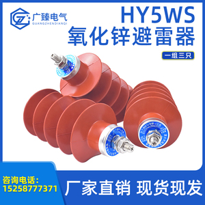10KV避雷器HY5WS-17/50户外配电型复合氧化锌避雷器带防爆脱离器