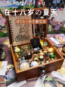 宫崎骏橘色之梦周边创意龙猫公仔礼盒摆件生日礼物送女朋友七夕节