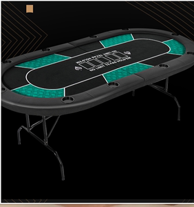 德州扑克牌桌子对折桌面折叠铁脚定制筹码台子专用德扑桌