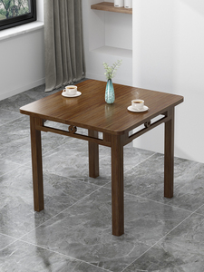IKEA宜家四方桌客厅正方形餐桌吃饭桌简约茶桌实木家用小户型写字