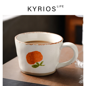 Kyrios L日系马克杯子陶瓷女复古文艺大容量燕麦咖啡牛奶早餐喝水