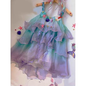 女童夏季连衣裙吊带2024新款高级感朵莉亚cosplay公主裙儿童裙子