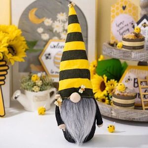 Bee Day Elements Decoration Handmade Sunflower Gnome Doll