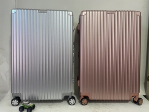 28寸红色银色玫瑰金铝框结实大容量拉杆箱旅行箱行李箱登机箱