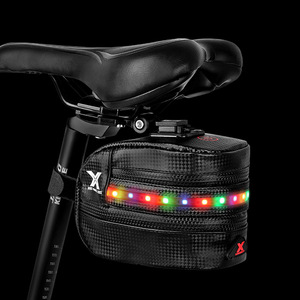 自行车包尾包带灯发光收纳包装备骑行包座后座包单车鞍座包配件