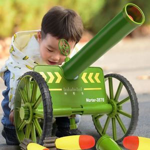 迫击玩具炮大号儿童导弹发射车新款追击大炮男孩网红火箭榴弹炮。