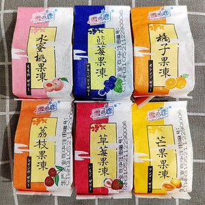雪之恋果冻布丁中国台湾棉纸袋原装果肉蒟蒻草莓芒果橘子水蜜桃味