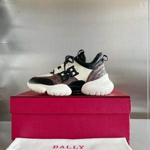 代购 BALLY/巴利 24款系带透气跑步女鞋厚底运动鞋休闲增高老爹鞋