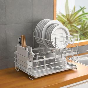 沥水厨房架置物架收纳碗碟碗碗筷盘碗架放家用盘子台面水槽餐具盒