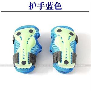 儿童护膝轮滑鞋滑步车护具套装护手护肘自行车安全溜冰荧光防摔。