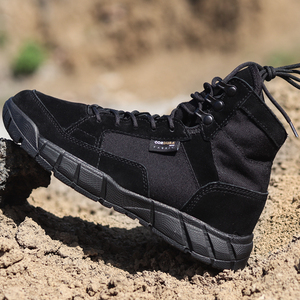 夏季户外中帮登山鞋男透气511战术黑色作训鞋轻量防滑沙漠徒步靴