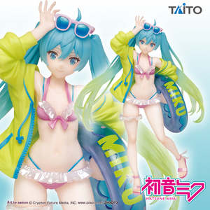 现货TAITO VOCALOID初音未来 泳衣景品手办日版正品