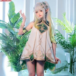 纳西妲cos服原神cos小吉祥须弥草神cosplay儿童萝莉游戏套装女