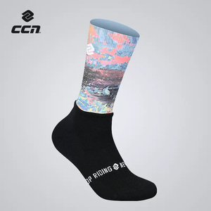 CCN骑行防滑运动袜新款夏季速干透气无缝运动短袜子Sewfree通用