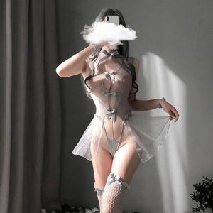 耶妮娅性感镂空连体网衣女性挑逗制服诱惑透明情趣套装内衣