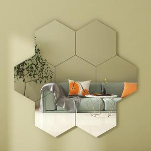 创意组合拼接全身镜客厅墙面粘贴装饰贴纸镜子贴墙自粘艺术ins风