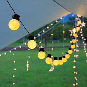 户外露营氛围灯led圆球大灯串天幕帐篷复古G50球泡节日装饰彩灯串