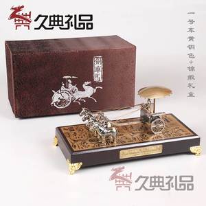 铜车马模型西安旅游纪念品兵马俑摆件特色出国礼品中国风送老外