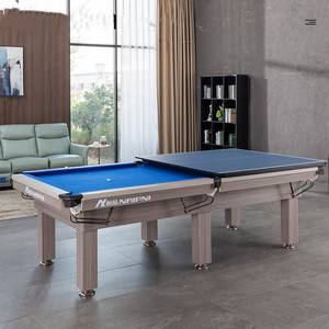 耐品标准型家用台球桌商室内庭桌球台美中式黑八乒乓多功能大理石