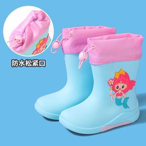 雨鞋日系儿童雨靴防滑水靴女童学生宝宝靴子可爱女孩防滑水鞋女款