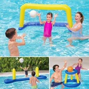 海滩戏水玩具游泳池泳池派对水上篮球排球框水上乐园亲子互动游戏