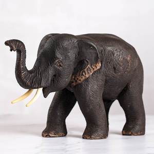 泰国实木大象摆件木雕工艺品客厅电视酒柜可爱吉祥象桌面装饰摆设