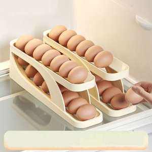 森复马鸡蛋收纳盒冰箱用侧门保鲜厨房专用装放自动滚蛋托鸡蛋架