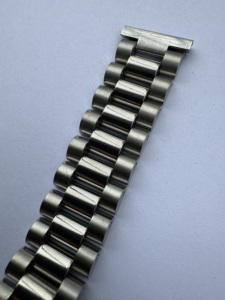 手表配件 不锈钢表带 实心钢带 18mm平头 适用于西铁城 双狮表带