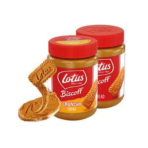 比利时进口Lotus和情缤咖时焦糖饼干涂抹酱细滑颗粒型烘培面包酱